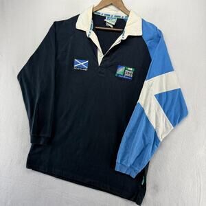 Vintage Scotland Rugby Shirt Mens XL 2003 Australia World Cup Embroidered y2k